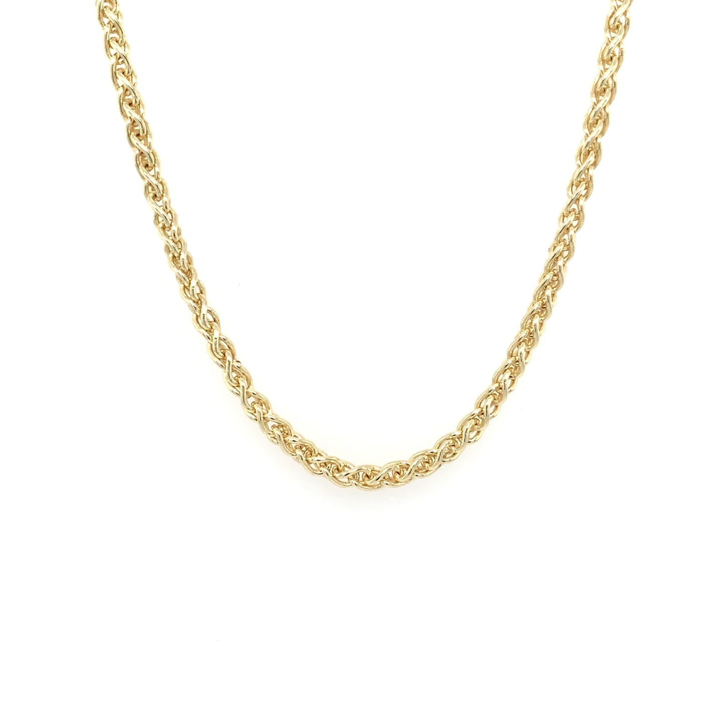 9ct Yellow Gold Spiga 60 Chain 18"/45cm GC599