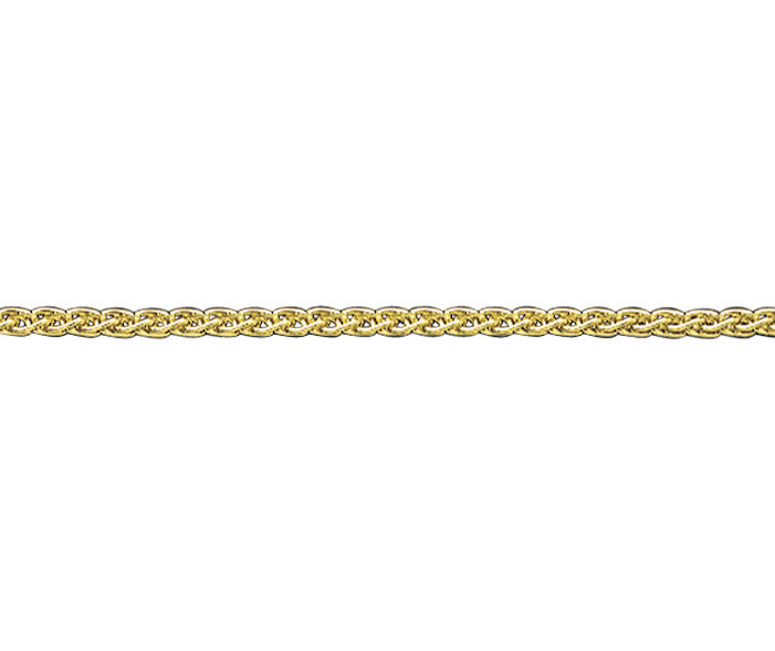 9ct Yellow Gold Spiga 60 Chain 18"/45cm GC599