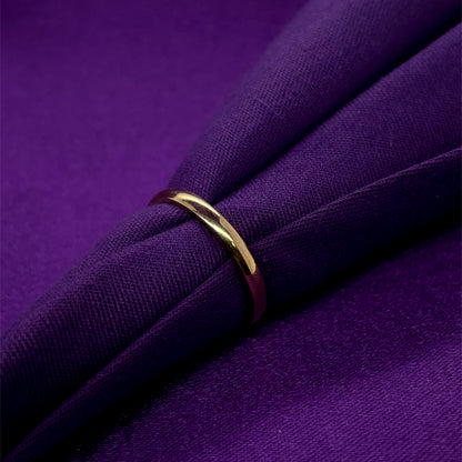 9ct Gold Ladies 2mm Court Wedding Ring GW363