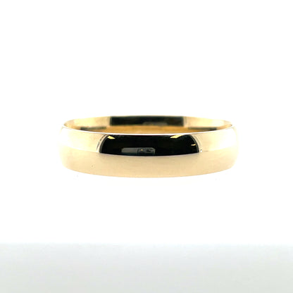 9ct Gold Men's 5mm Court Wedding Ring GW391