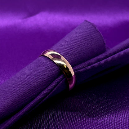 9ct Gold Men's 5mm Court Wedding Ring GW391