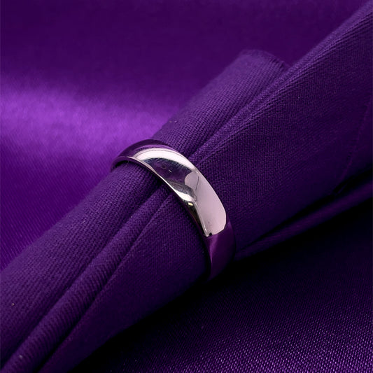 Platinum 950 Men's 5mm Heavy Court Wedding Ring PW015