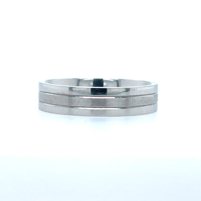 Platinum 600 Men's 5mm Heavy Easi-fit Wedding Ring PW024