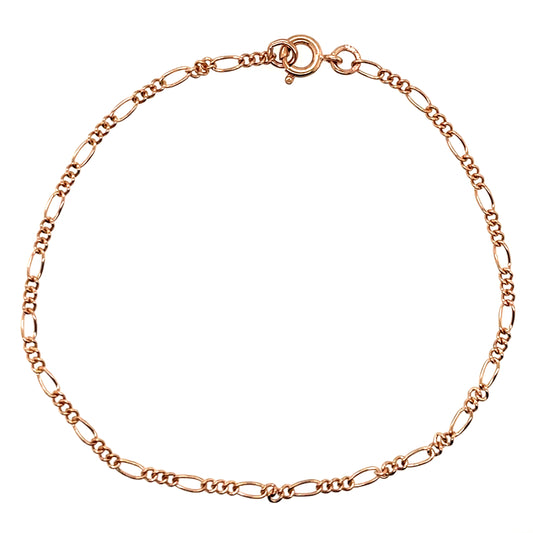 Heirloom 9ct Gold Figaro 19.5cm Bracelet HB06