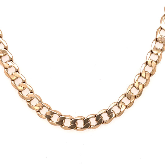 Heirloom 9ct Gold Metric Curb Chain 57.5cm HC12