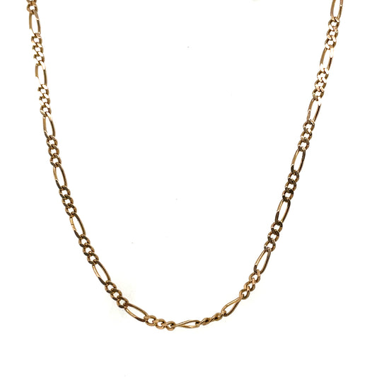 Heirloom 9ct Gold Figaro Chain 49cm HC13