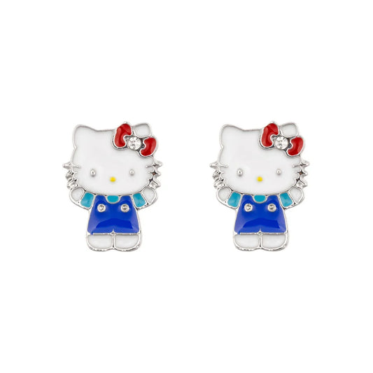 Hello Kitty Silver-plated Stud Earrings HK50172