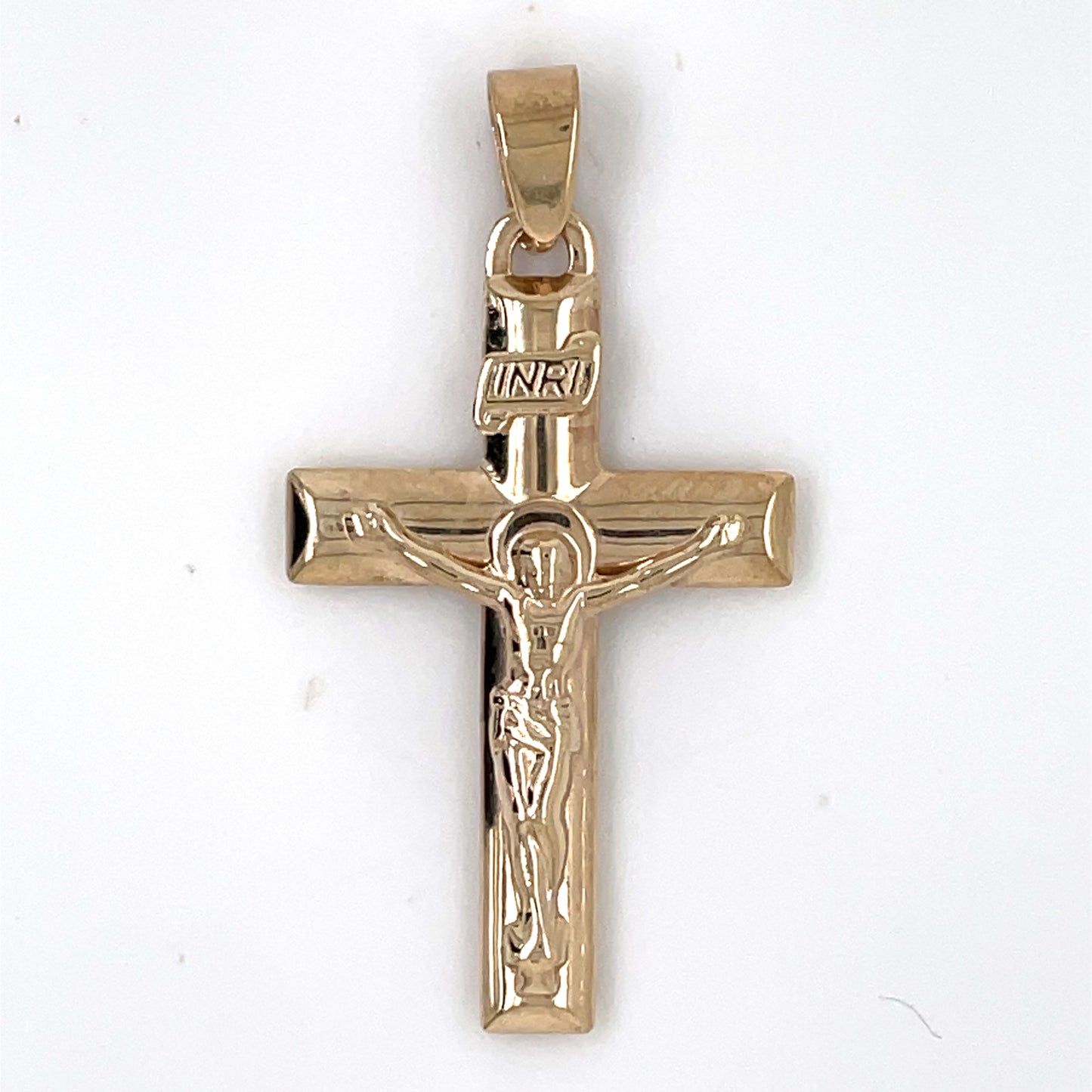 Heirloom 9ct Gold Hollow Wide Crucifix HP09