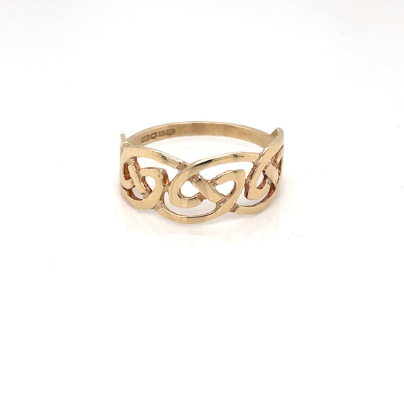 Heirloom 9ct Gold Celtic Knot Ring HR02