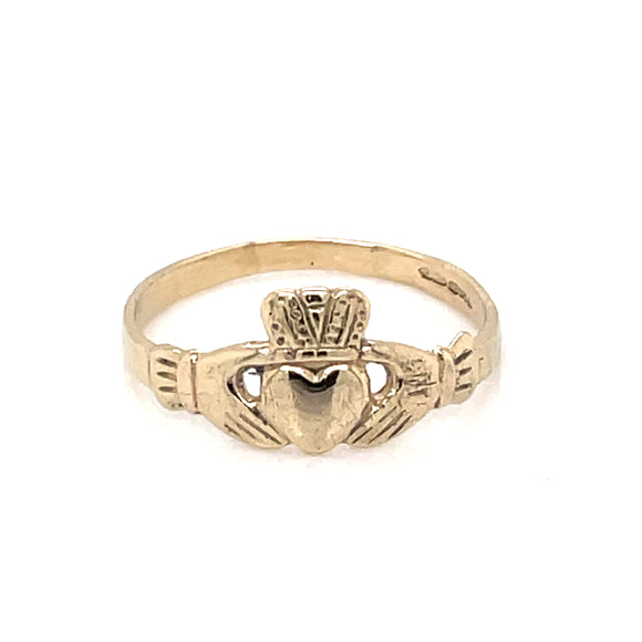 Heirloom 9ct Gold Maids Claddagh Ring HR05