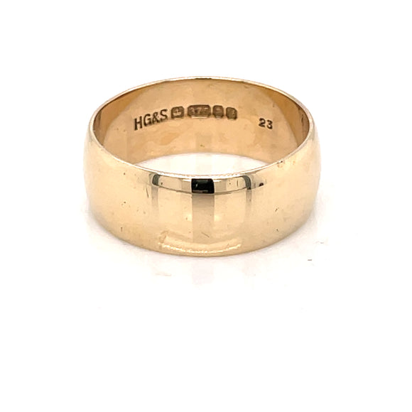 Heirloom 9ct Gold 8mm Wedding Ring HR07
