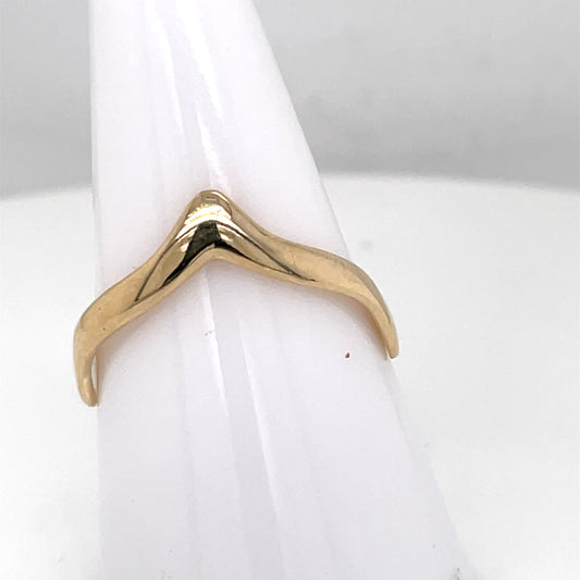 Heirloom 9ct Gold Wishbone Ring HR10