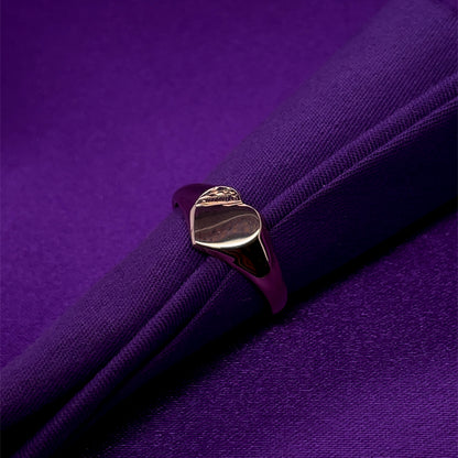 Heirloom 9ct Gold Heart Signet Ring HR13