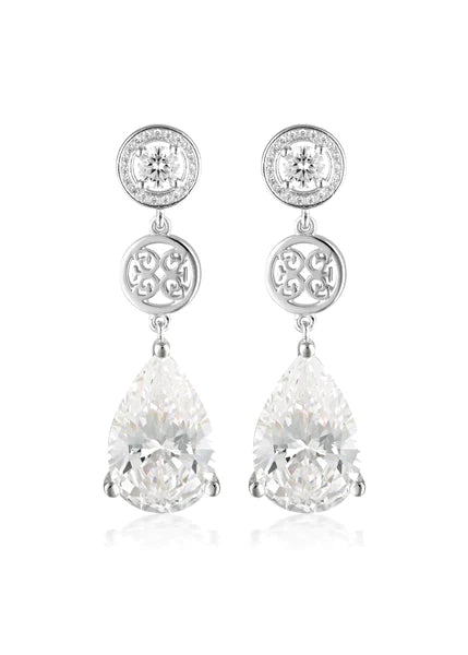 Georgini Signature Memento Drop Earrings Silver IE1090W