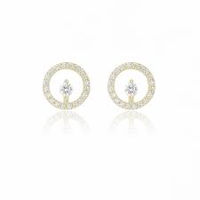 Georgini Goddess Cora Stud Earrings Gold IE1116G