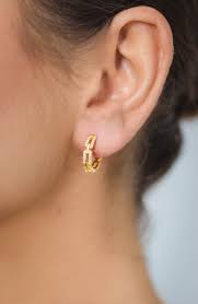 Georgini Goddess Link Hoop Earrings Gold IE1125G
