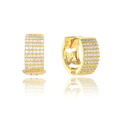 Georgini Goddess Maeve Pavé Hoop Earrings Gold IE1127G