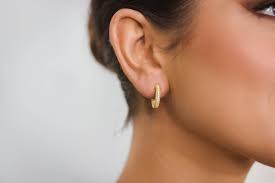 Georgini Goddess Pavé Hoop Earrings Gold IE1129G