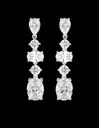 Georgini Iconic Bridal Christina Drop Earrings Silver IE982W