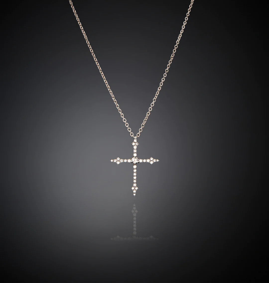 CHIARA FERRAGNI GOTHIC CROSS PENDANT NECKLACE J19AWC07