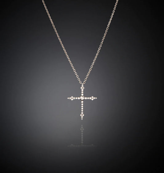 CHIARA FERRAGNI GOTHIC CROSS PENDANT NECKLACE J19AWC07