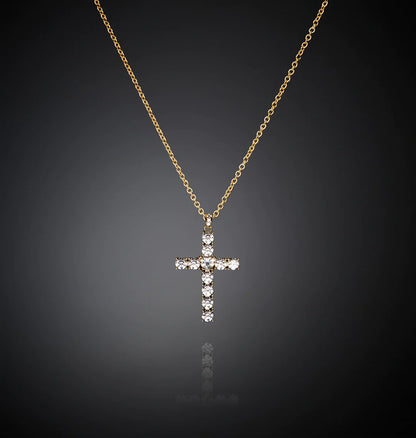 CHIARA FERRAGNI BOLD CROSS PENDANT NECKLACE J19AWC11