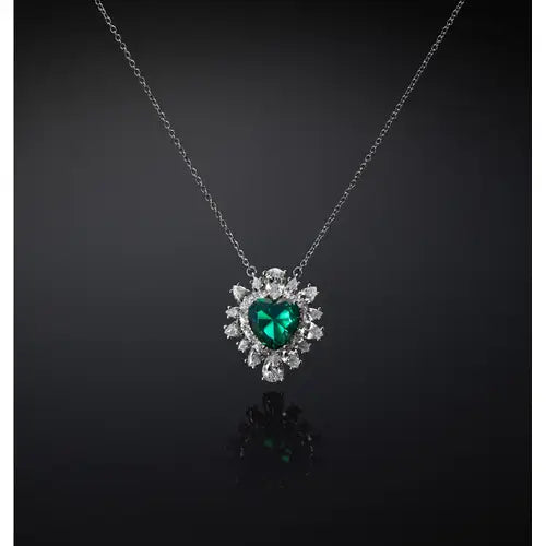 CHIARA FERRAGNI EMERALD PENDANT EMERALD HEART J19AWJ02