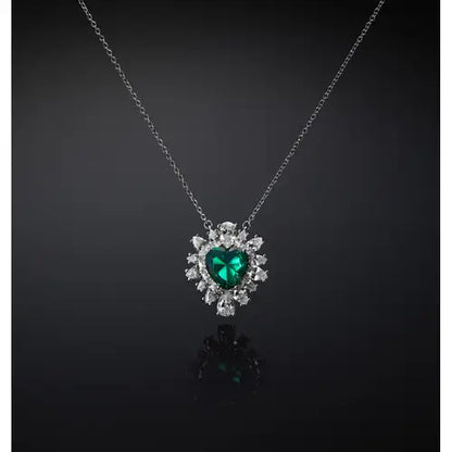 CHIARA FERRAGNI EMERALD PENDANT EMERALD HEART J19AWJ02