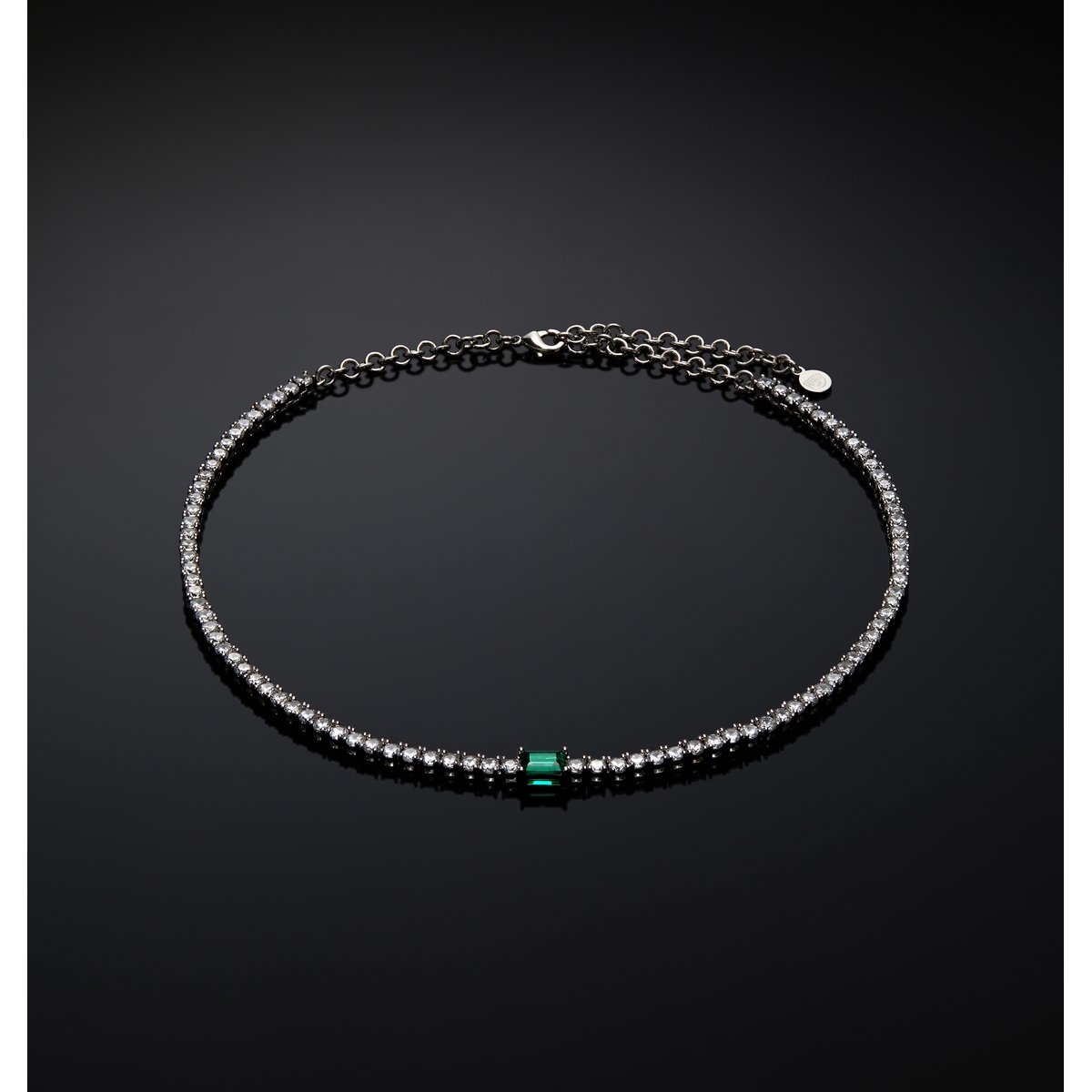 CHIARA FERRAGNI EMERALD NECKLACE EMERALD CUT J19AWJ13