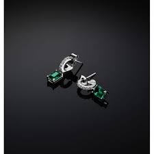 CHIARA FERRAGNI EMERALD EARRINGS EMERALD CUT 7*5MM J19AWJ16