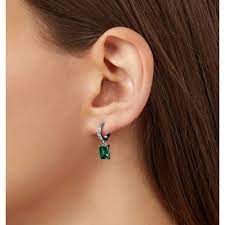 CHIARA FERRAGNI EMERALD EARRINGS EMERALD CUT 7*5MM J19AWJ16