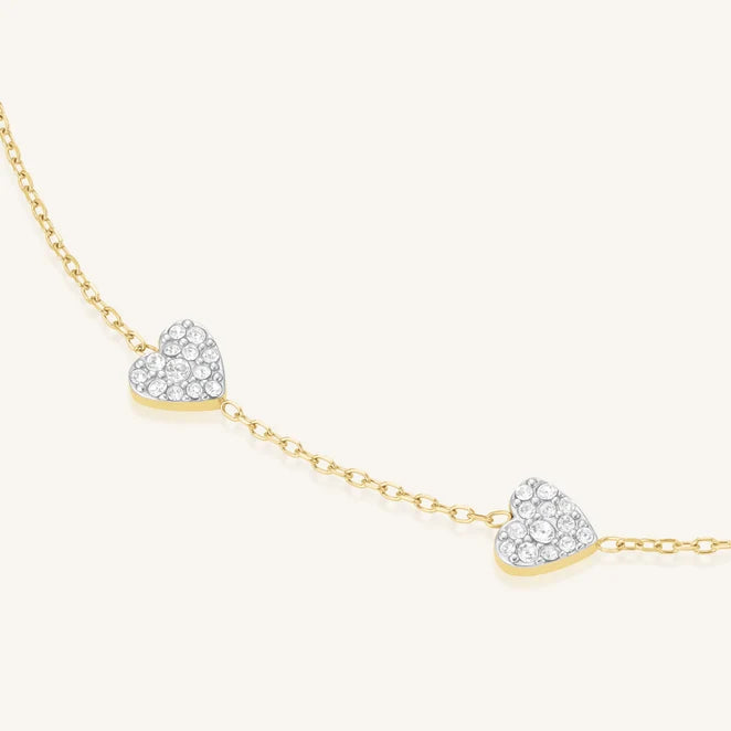 Rosefield 3 Hearts Bracelet JB3HG J1278