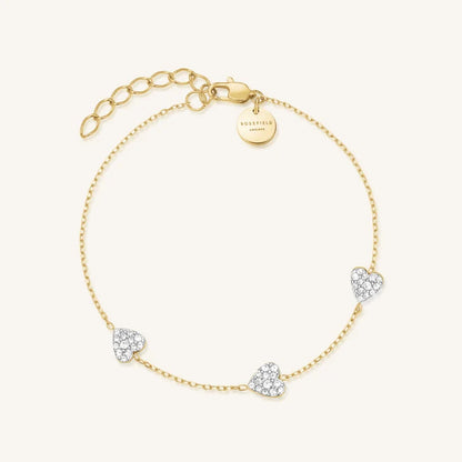 Rosefield 3 Hearts Bracelet JB3HG J1278