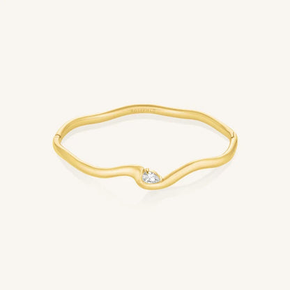 Rosefield Marquise Wave Bangle JBMWG J1303