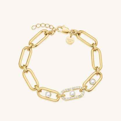 Rosefield Pearl Crystals Bracelet JPBLG J1296