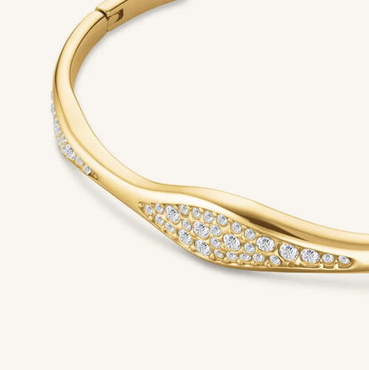 Rosefield Pavé Wave Bangle JBPWG J1235