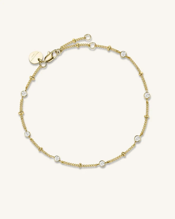 Rosefield Multi Crystal Bracelet Gold JBSCG J262