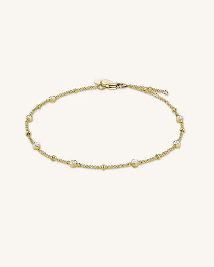 Rosefield Multi Crystal Bracelet Gold JBSCG J262