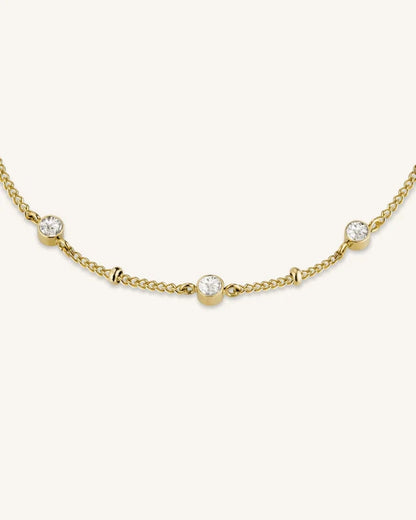 Rosefield Multi Crystal Bracelet Gold JBSCG J262