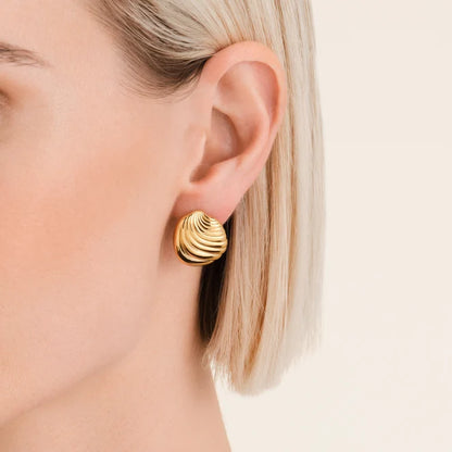 Rosefield Folded Stud Earrings JEFSG J963