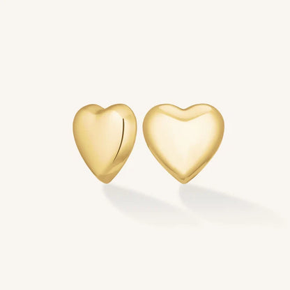 Rosefield Puffy Heart Stud Earrings JEPHG J983
