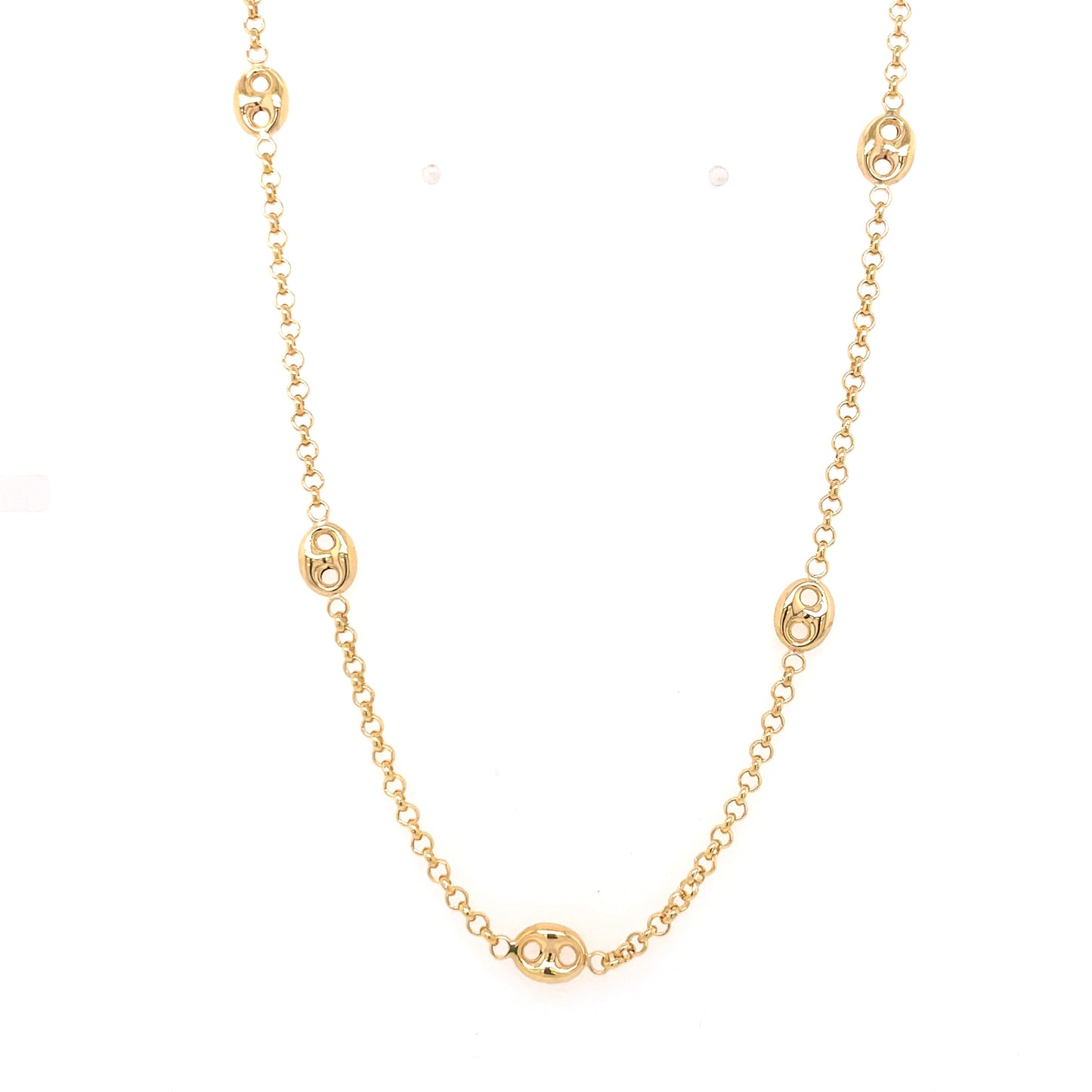 9ct Gold Gucci-style Link Necklet GN191