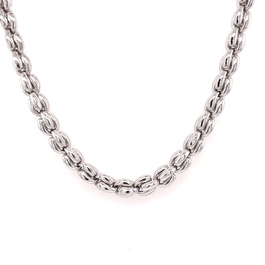 Sterling Silver Italian 65cm Bubble Necklace JES65