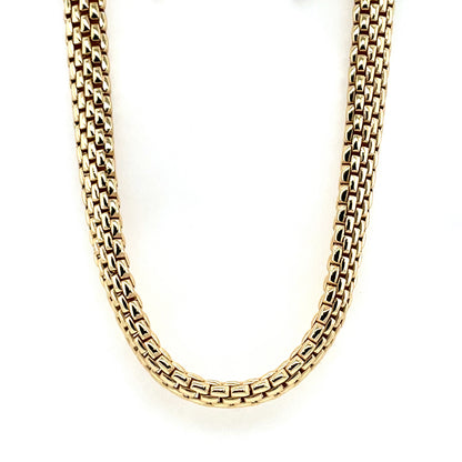 Gold Plated Silver Italian Panther Necklace JES66GN