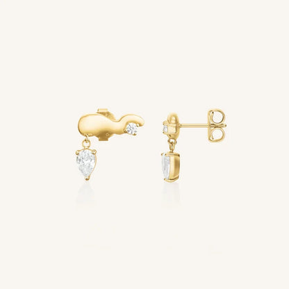 Rosefield Crystal Wave Stud Earrings JEWSG J1300