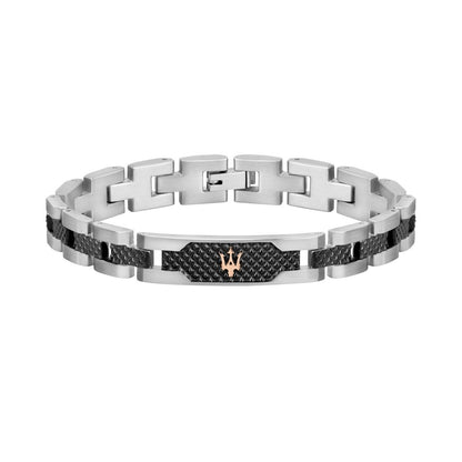 MASERATI JEWELS SILVER, GUN, ROSE GOLD BRACELET JM419ASC01