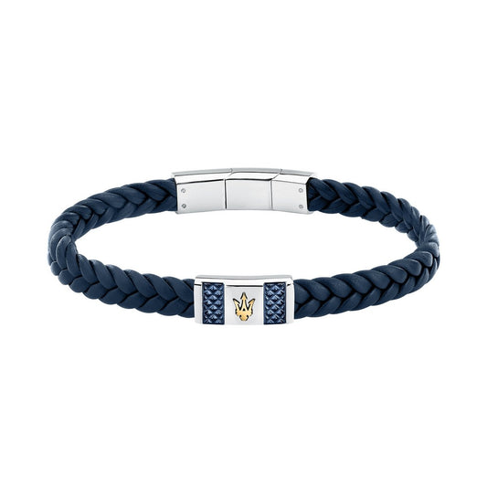 MASERATI JEWELS RECYCLED LEATHER BRACELET STEEL JM4249IK03