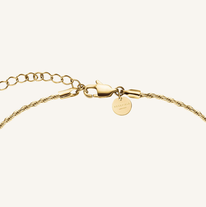 Rosefield Ridged Heart Necklace JNHPG J1007