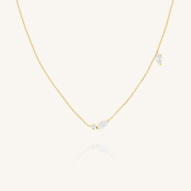 Rosefield Mixed Crystals Necklace JNMSG J1306