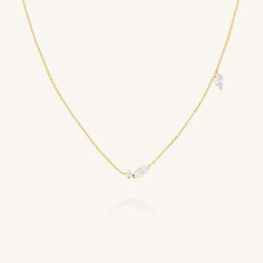 Rosefield Mixed Crystals Necklace JNMSG J1306